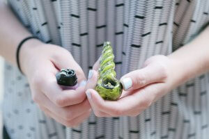 Smoking marijuana pipe